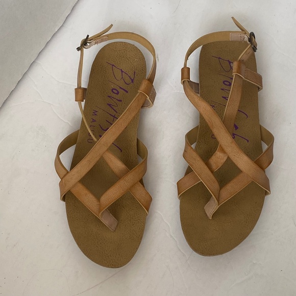 Blowfish Malibu Granola Sandals Sz 7.5 - Picture 1 of 8